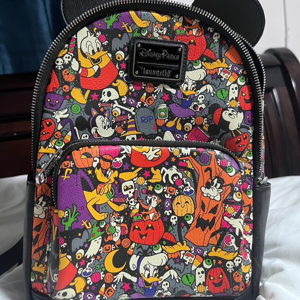 Loungefly Disney Halloween  Mickey and friends  Colorful Character Backpack